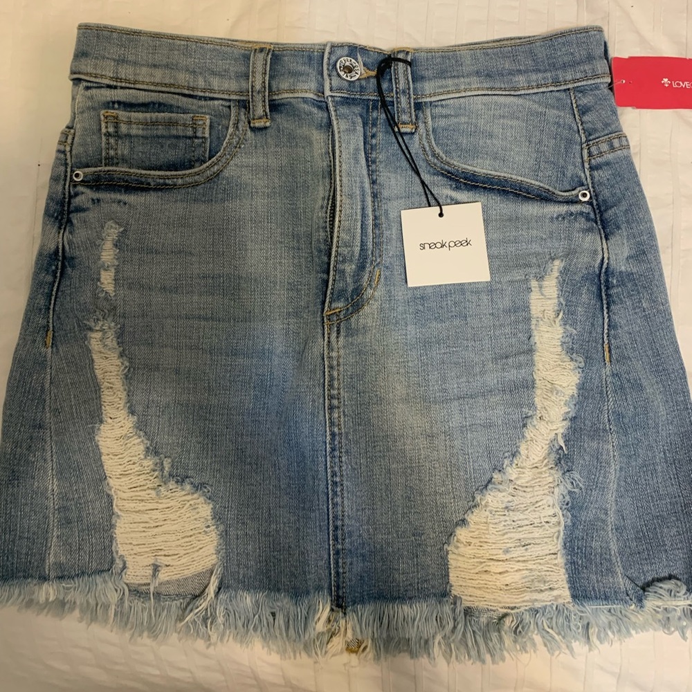 jean skirt